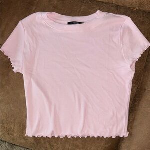 Forever 21 Pink Ribbed Top